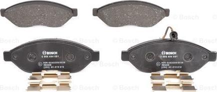 BOSCH 0 986 494 581 - Комплект спирачно феродо, дискови спирачки vvparts.bg