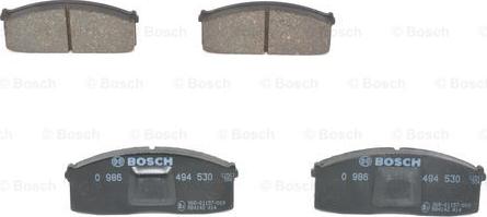 BOSCH 0 986 494 530 - Комплект спирачно феродо, дискови спирачки vvparts.bg
