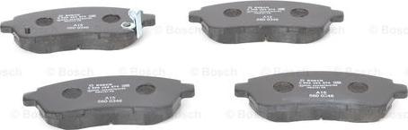 BOSCH 0 986 494 574 - Комплект спирачно феродо, дискови спирачки vvparts.bg