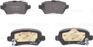 BOSCH 0 986 494 654 - Комплект спирачно феродо, дискови спирачки vvparts.bg