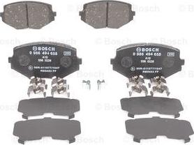 BOSCH 0 986 494 655 - Комплект спирачно феродо, дискови спирачки vvparts.bg