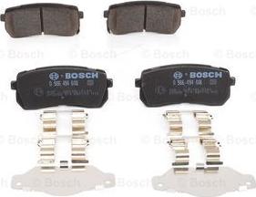 BOSCH 0 986 494 608 - Комплект спирачно феродо, дискови спирачки vvparts.bg