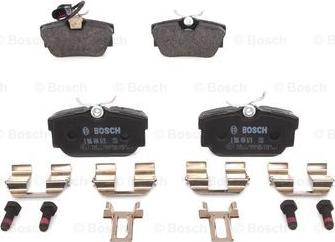 BOSCH 0 986 494 619 - Комплект спирачно феродо, дискови спирачки vvparts.bg