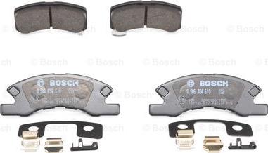 BOSCH 0 986 494 610 - Комплект спирачно феродо, дискови спирачки vvparts.bg