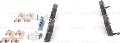 BOSCH 0 986 494 611 - Комплект спирачно феродо, дискови спирачки vvparts.bg