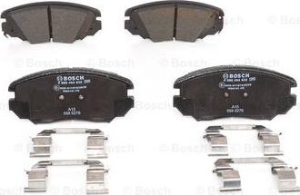 BOSCH 0 986 494 632 - Комплект спирачно феродо, дискови спирачки vvparts.bg