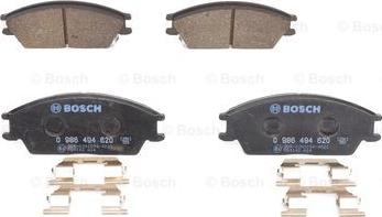 BOSCH 0 986 494 620 - Комплект спирачно феродо, дискови спирачки vvparts.bg