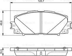 BOSCH 0 986 494 670 - Комплект спирачно феродо, дискови спирачки vvparts.bg