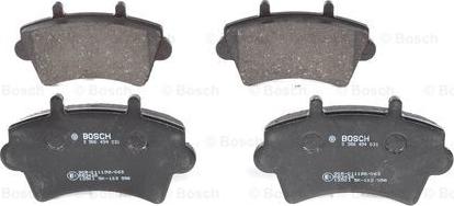 BOSCH 0 986 494 031 - Комплект спирачно феродо, дискови спирачки vvparts.bg