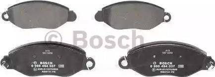 BOSCH 986424657 - Комплект спирачно феродо, дискови спирачки vvparts.bg