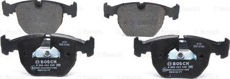 BOSCH 0 986 494 028 - Комплект спирачно феродо, дискови спирачки vvparts.bg