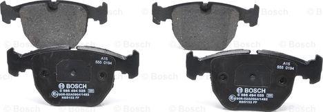 BOSCH 0 986 494 028 - Комплект спирачно феродо, дискови спирачки vvparts.bg