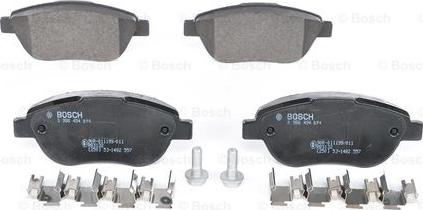 BOSCH 0 986 494 074 - Комплект спирачно феродо, дискови спирачки vvparts.bg