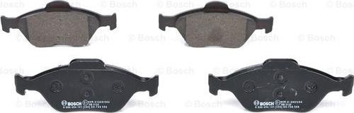 BOSCH 0 986 494 101 - Комплект спирачно феродо, дискови спирачки vvparts.bg