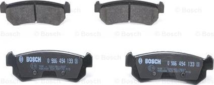 BOSCH 0 986 494 133 - Комплект спирачно феродо, дискови спирачки vvparts.bg