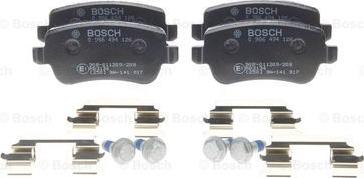 BOSCH 0 986 494 126 - Комплект спирачно феродо, дискови спирачки vvparts.bg