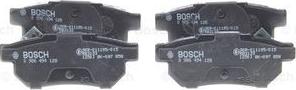 BOSCH 0 986 494 128 - Комплект спирачно феродо, дискови спирачки vvparts.bg