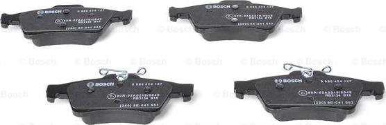 BOSCH 0 986 494 127 - Комплект спирачно феродо, дискови спирачки vvparts.bg