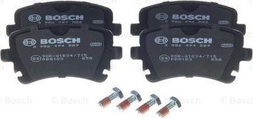 BOSCH 0 986 494 889 - Комплект спирачно феродо, дискови спирачки vvparts.bg