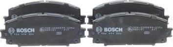 BOSCH 0 986 494 886 - Комплект спирачно феродо, дискови спирачки vvparts.bg