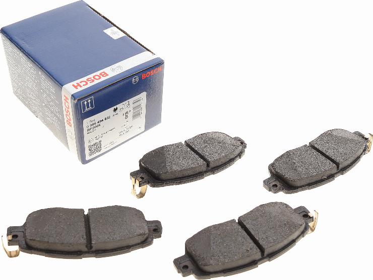 BOSCH 0 986 494 832 - Комплект спирачно феродо, дискови спирачки vvparts.bg