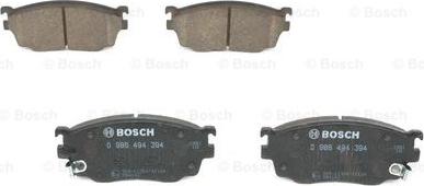 BOSCH 0 986 494 394 - Комплект спирачно феродо, дискови спирачки vvparts.bg