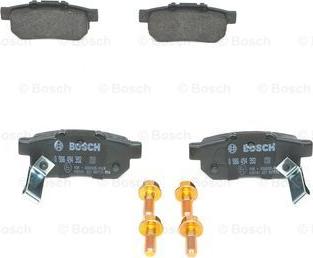 BOSCH 0 986 494 392 - Комплект спирачно феродо, дискови спирачки vvparts.bg