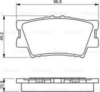 BOSCH 0 986 494 346 - Комплект спирачно феродо, дискови спирачки vvparts.bg