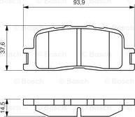 BOSCH 0 986 494 359 - Комплект спирачно феродо, дискови спирачки vvparts.bg