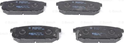 BOSCH 0 986 494 388 - Комплект спирачно феродо, дискови спирачки vvparts.bg