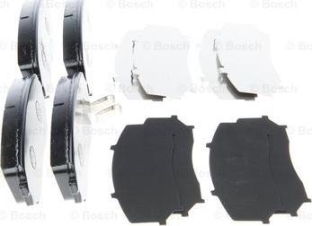 BOSCH 0 986 494 375 - Комплект спирачно феродо, дискови спирачки vvparts.bg