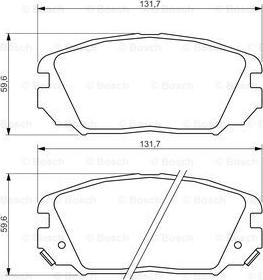 HELLA 8DB 355 036-291 - Комплект спирачно феродо, дискови спирачки vvparts.bg