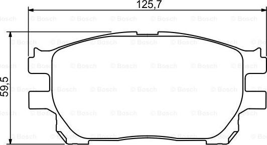 BOSCH 0 986 494 212 - Комплект спирачно феродо, дискови спирачки vvparts.bg