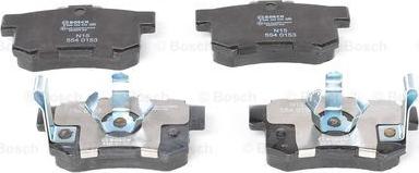 BOSCH 0 986 494 233 - Комплект спирачно феродо, дискови спирачки vvparts.bg