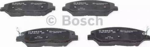 BOSCH 0 986 AB1 280 - Комплект спирачно феродо, дискови спирачки vvparts.bg