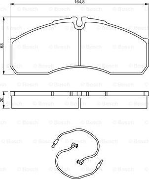 BOSCH 0 986 494 273 - Комплект спирачно феродо, дискови спирачки vvparts.bg