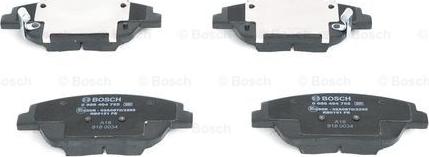 BOSCH 0 986 494 755 - Комплект спирачно феродо, дискови спирачки vvparts.bg