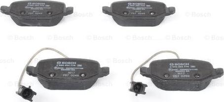 BOSCH 0 986 494 776 - Комплект спирачно феродо, дискови спирачки vvparts.bg