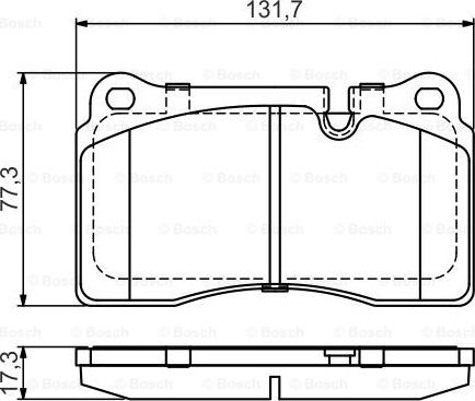 BOSCH 0 986 495 446 - Комплект спирачно феродо, дискови спирачки vvparts.bg