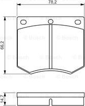 BOSCH 0 986 495 079 - Комплект спирачно феродо, дискови спирачки vvparts.bg