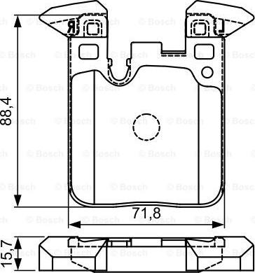 BOSCH 0 986 495 335 - Комплект спирачно феродо, дискови спирачки vvparts.bg