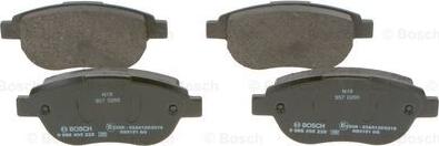 BOSCH 0 986 495 225 - Комплект спирачно феродо, дискови спирачки vvparts.bg