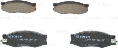 BOSCH 0 986 490 990 - Комплект спирачно феродо, дискови спирачки vvparts.bg