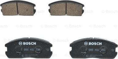 BOSCH 0 986 491 260 - Комплект спирачно феродо, дискови спирачки vvparts.bg