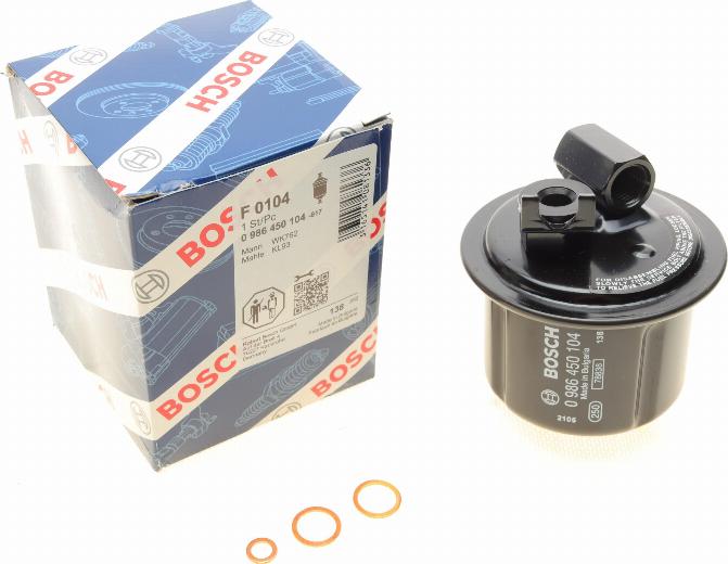 BOSCH 0 986 450 104 - Горивен филтър vvparts.bg