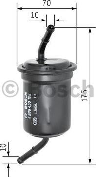 BOSCH 0 986 450 108 - Горивен филтър vvparts.bg