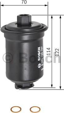 BOSCH 0 986 450 107 - Горивен филтър vvparts.bg