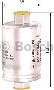 BOSCH 0 986 450 119 - Горивен филтър vvparts.bg