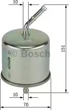 BOSCH 0 986 450 222 - Горивен филтър vvparts.bg