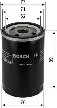 BOSCH 0 986 452 068 - Маслен филтър vvparts.bg